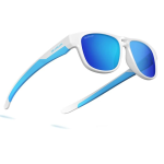 Couleur: Bright White/Blue Frame丨blue Lens