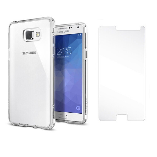 Image 1 of 3.. Body Guard 2in1 - Clear Case + Screen protector, Full coverage protection boundle - compatible with Samsung A5