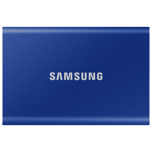 Image 1 of 5.. Samsung T7 1TB USB 3.2 External Solid State Drive - Blue