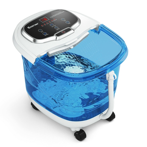 Image 1 of 10.. Costway Portable Foot Spa Bath Motorized Massager Electric Feet Salon Tub w/Shower Timer