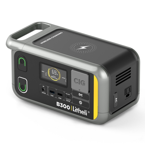 Image 1 de 6.. Litheli – Station d’alimentation portative B300, batterie de secours au lithium 299&nbsp;Wh