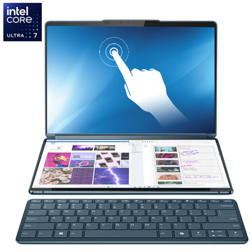 Image 1 of 30.. Lenovo Yoga Book 9i 13.3" Touchscreen 2-in-1 Laptop - Tidal Teal