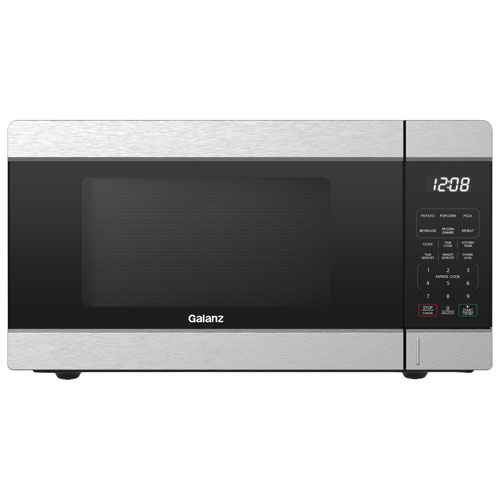 Image 1 of 4.. Galanz 0.9 Cu. Ft. Microwave - Stainless Steel