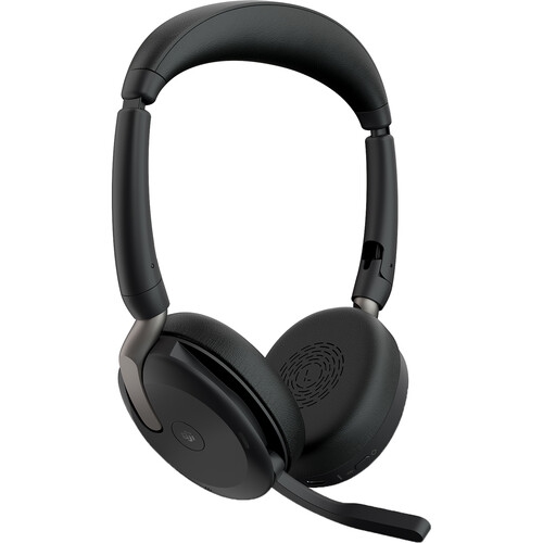 Image 1 de 1.. Boîte ouverte - Casque d'écoute 100 % sans fil Bluetooth 5,2 à suppression active du bruit avec micro Evolve2 65 Flex de Jabra